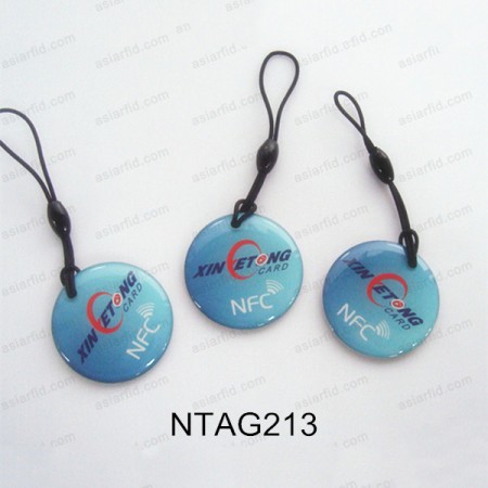 13.56MHZ Custom shape NTAG213 NFC Epoxy Tag